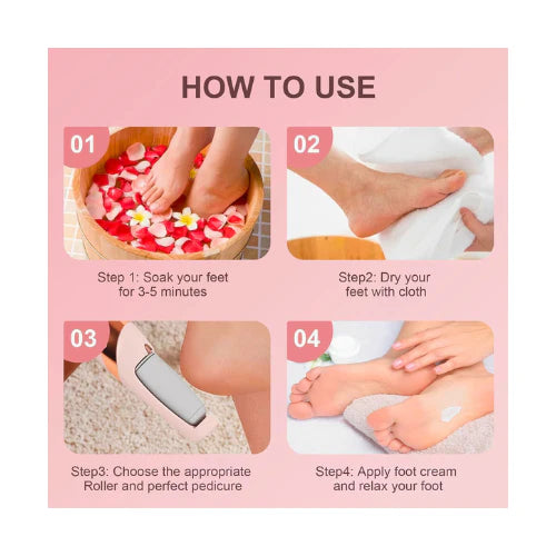 Electric Pedicure Foot File Callus Remover!