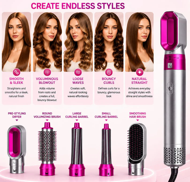 Hot Air Brush (5-in-1)!